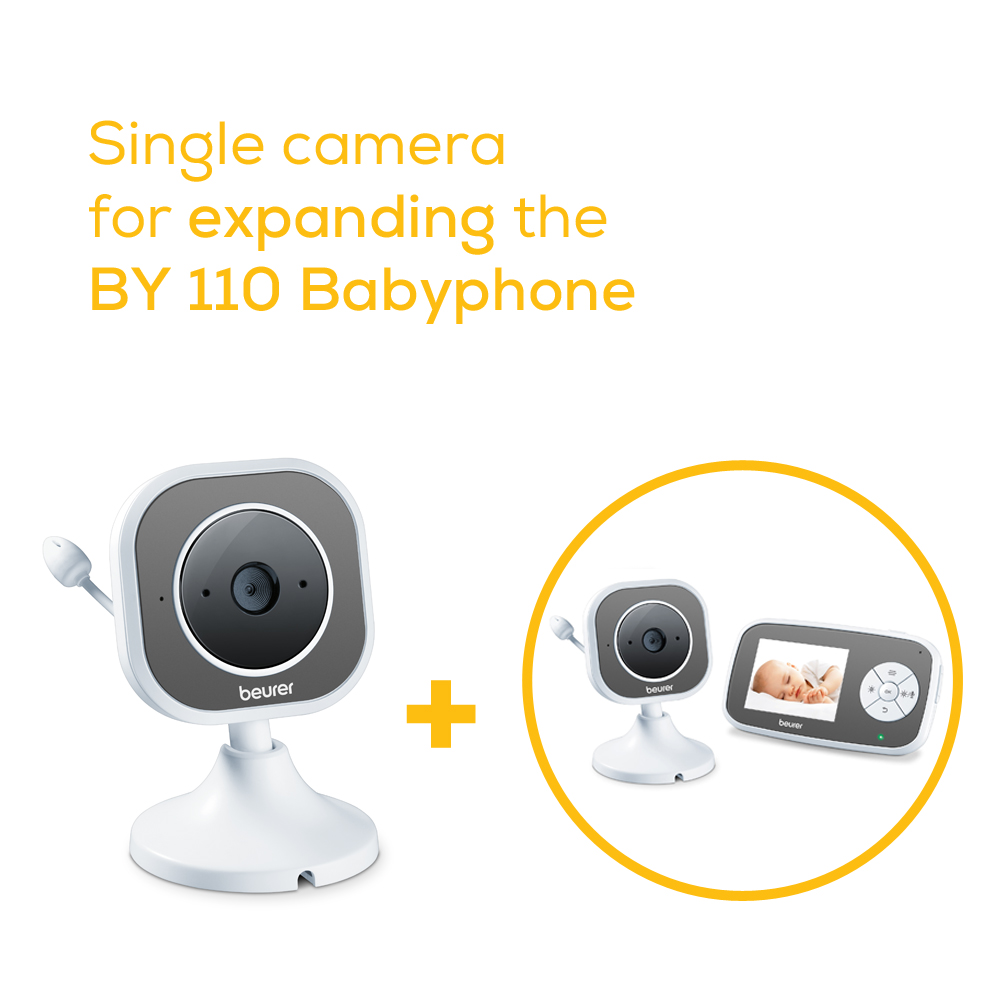 Beurer BY 110 Telecamera Aggiuntiva Per Baby Monitor - Visione Notturna E Portata 300 M