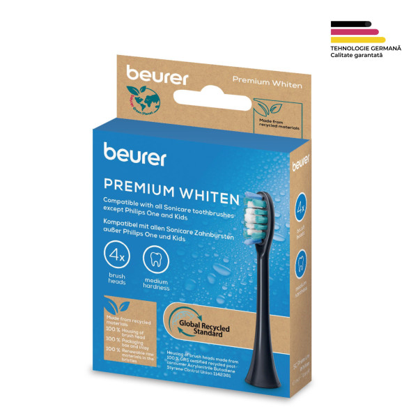 Beurer 4 x Capete de perie Premium Whiten pentru periute sonice -  33