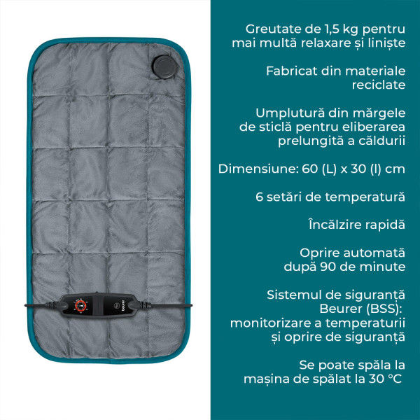 Beurer Beurer HK 145 Perna electrica grea antistres 1.5 kg Green Planet -  33
