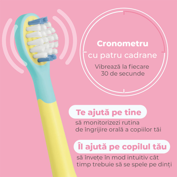 Beurer Periuta de dinti electrica sonica pentru copii, SC 11 Seastar Pink -  33