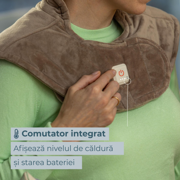 Beurer Beurer HK 165 Perna electrica pentru umeri cu acumulator, maro Taupe  -  33