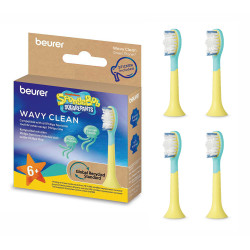  4 x Capete periuta electrica sonica SC 11, Wavy Clean, peri extra-moi, 6 ani+